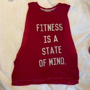 Forever 21, wine red, with sparkle sliver lettering